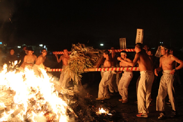 吉岡八幡神社 どんと祭